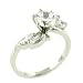 Jewelry : Sterling Silver Teardrop Round Promise Wedding Engagement Solitaire Ring