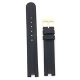 Watch Strap Geunine Leather Black 16mm