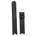 Watch Strap Geunine Leather Center Cut Rado Style Black Mens 16mm