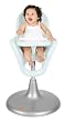 Boon Flair Pneumatic Pedestal Highchair - Frosty Blue and White