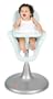 Boon Flair Pneumatic Pedestal Highchair - Frosty Blue and White