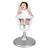 Boon Flair Pneumatic Pedestal Highchair - Frosty Blue and White