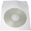 CD DVD White Paper Sleeves with Clear Window 1000 Pack