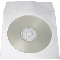100 Paper CD Sleeves with Window & Flap