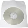 CD DVD White Paper Sleeves with Clear Window 1000 Pack