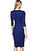 Miusol Women's Business Tunic 3/4 Sleeve Bodycon Pencil Dress