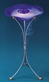 Blue Petal Mist Mister Fountain Magic Sky Humidifier Auto Changing Color Light Black Floor Stand