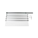 IKEA Schiebegardinen-Set Division komplettes Aufhängeset bis 230cm INKL. 4 Laufleisten + 1 Gardinenschiene + 3 Wandbesfestigungen