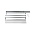 IKEA Schiebegardinen-Set "Division" komplettes Aufh�ngeset bis 230cm INKL. 4 Laufleisten + 1 Gardinenschiene + 3 Wandbesfestigungen
