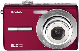 Kodak 1266527 EasyShare M863 8.2 Megapixel Digital Camera with 3x Optical Zoom (Red)