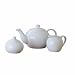 Price and Kensington Classic 3-Piece Teapot Set, White