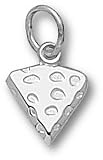 Green Bay Packers Cheese Wedge 3/8 Charm - Sterling Silver Jewelry