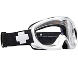 Spy Targa Motorcycle Goggles Silver Pearl Frame w/Clear Lens