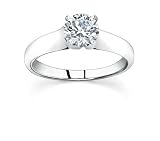 0.5 CT ROUND NATURAL DIAMOND SOLITAIRE RING NEW