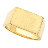 14K Yellow Gold Signet Ring