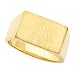 Jewelry : 14K Yellow Gold Signet Ring