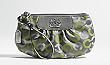 Coach Op Art  Madison Graphite Grey Large Capacity Wristlet Bag 42904