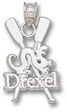 Drexel Dragons Solid Sterling Silver Oars Pendant
