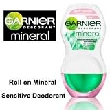 Garnier Mineral Sensitive Deodorant Roll On 50ml (Pack Of 4)