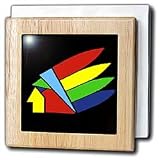 Indian Art - 6 Inch Tile Napkin Holder