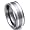 Tungsten Carbide Silver Inlay Wedding Band Ring Sz 5.0 SN#169