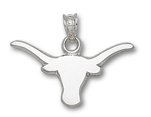 NCAA University of Texas Sterling Silver Solid Longhorn Charm