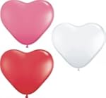 50 Herzballons, ca. 30 cm, rot/ rosa...