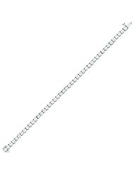 Silver Rhodium Plated Polish 7.25" Tennis Bracelet With .25 Carat Diamond Bracelet With Box Lock