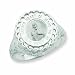 Sterling Silver Sacred Heart Of Jesus Ring