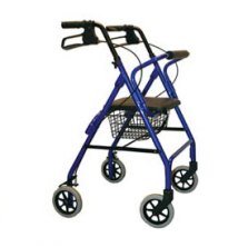 Soft Seat Lightweight Rollator - Black