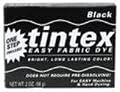 Tintex easy fabric dye powder, black - 2 oz