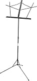 On Stage SM7122B Folding Music Stand, Black