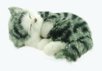 Napping Sleeping Kitten Cat Collectible Figure, 6-inch, (Random Color)