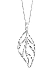 Boma Sterling Silver Leaf Necklace, 18 inches