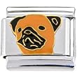 Pug Dog Italian Charm