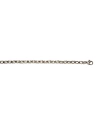 Platinum Solid Link 4.7mm Bracelets Length = 24