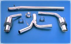 BORLA 140045 True Dual Cat-Back System Exhaust
