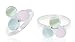 Tricolor Mother of Pearl Ring Sterling Silver