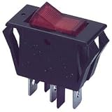 SPST Rocker Switch with Neon Lamp