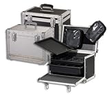 Japonesque Amabilia Small Drawer Makeup Case, Black ABS Plastic