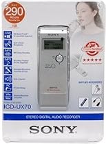 Sony ICDUX70 Digital Voice Recorder MP3 Stereo Recording and Playback