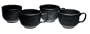Fiesta 18-Ounce Jumbo Cups, Set of 4, Black
