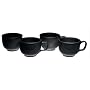 Fiesta Black 149 18-Ounce Jumbo Cups, Set of 4
