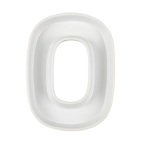 Ivy Lane Design Ceramic Dish Tray, Number 0, White