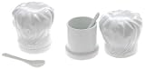 Jd Diffusion - L6800 - 2 Mini Marmites - Le Chef - Céramique