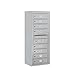 Salsbury Industries 3810S-08AFU Surface Mounted Horizontal 4C Mailbox, Aluminum