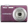 Nikon Coolpix S220 10MP Digital Camera with 3x  Optical Zoom and 2.5 inch LCD (Plum)