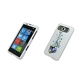 Blue Vine Design Snap-On Cover Case for HTC HD7