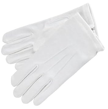 Men's white dress gloves