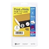 Self-Adhesive Removable Labels, 3/4in dia, White, 1008/Pack